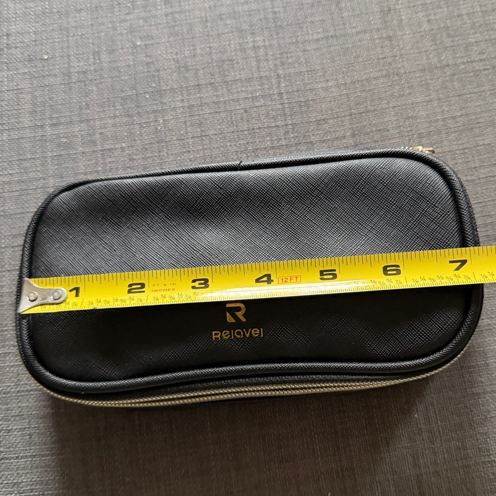 Elegant Black and Pink Women's Cosmetic Bag - Picture 10 of 11